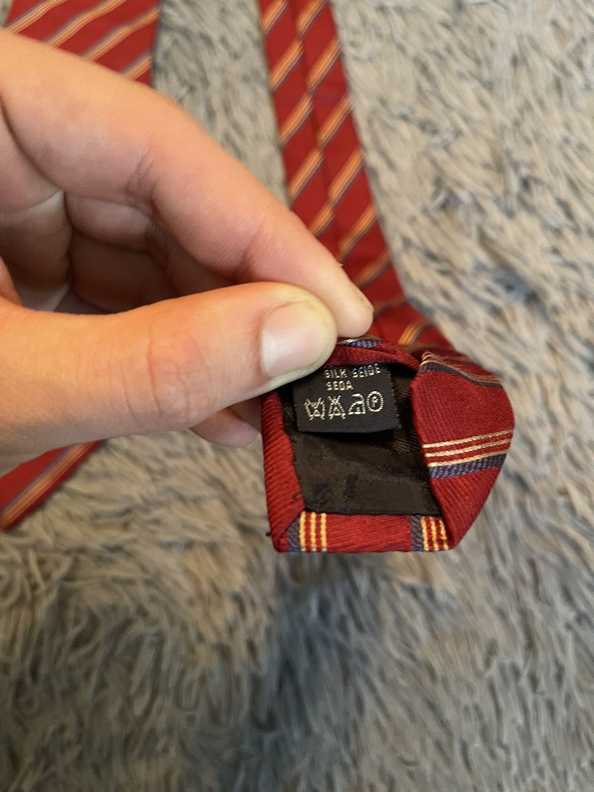 Burberry × Vintage Burberry vintage 90s silk tie Size ONE SIZE - 5 Thumbnail