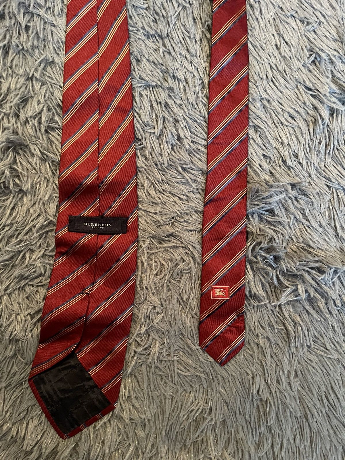 Burberry × Vintage Burberry vintage 90s silk tie Size ONE SIZE - 3 Thumbnail