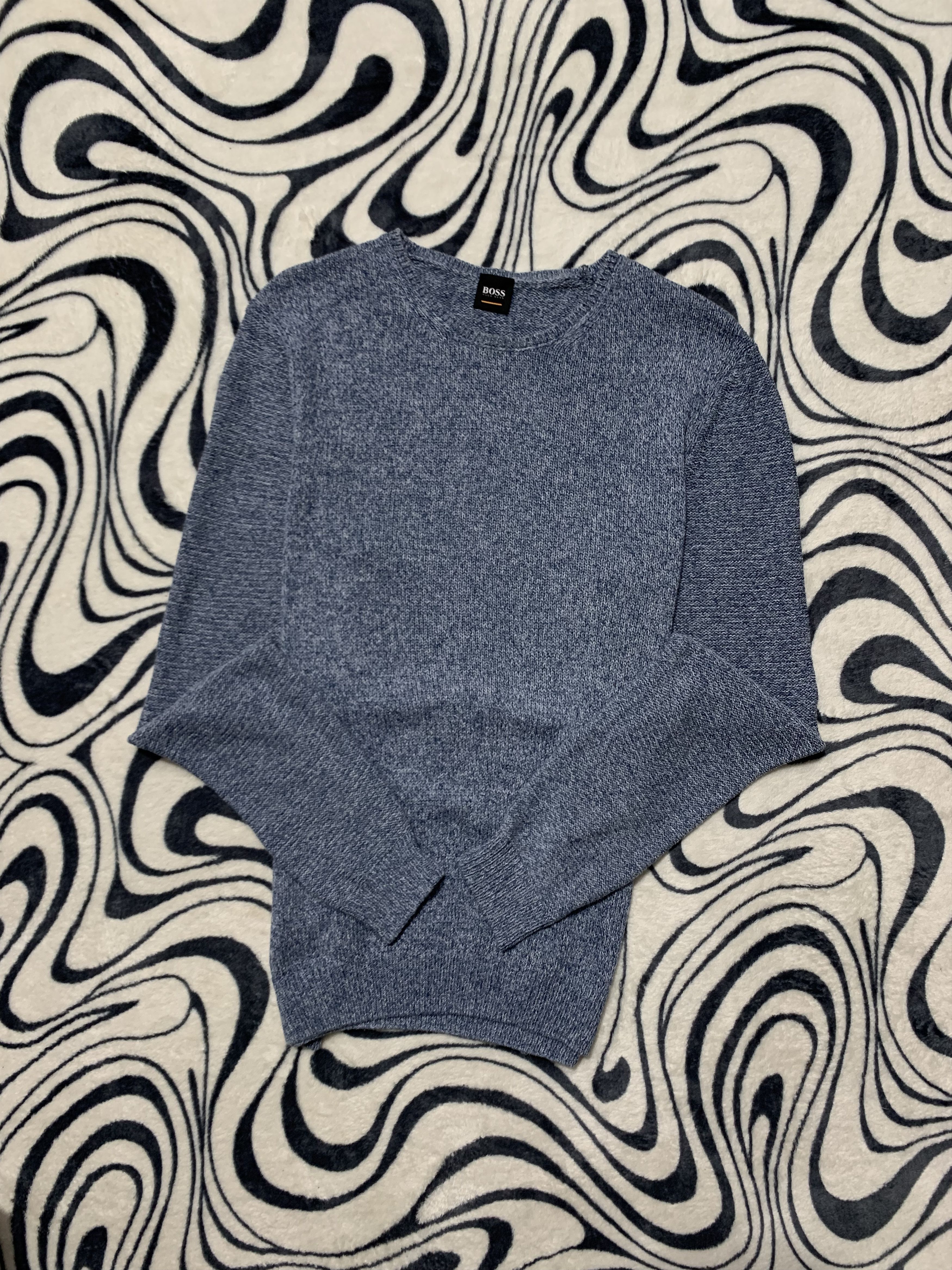 Hugo Boss Hugo Boss Vintage Mens Crew Neck Knit Sweater Size US M / EU 48-50 / 2 - 1 Thumbnail