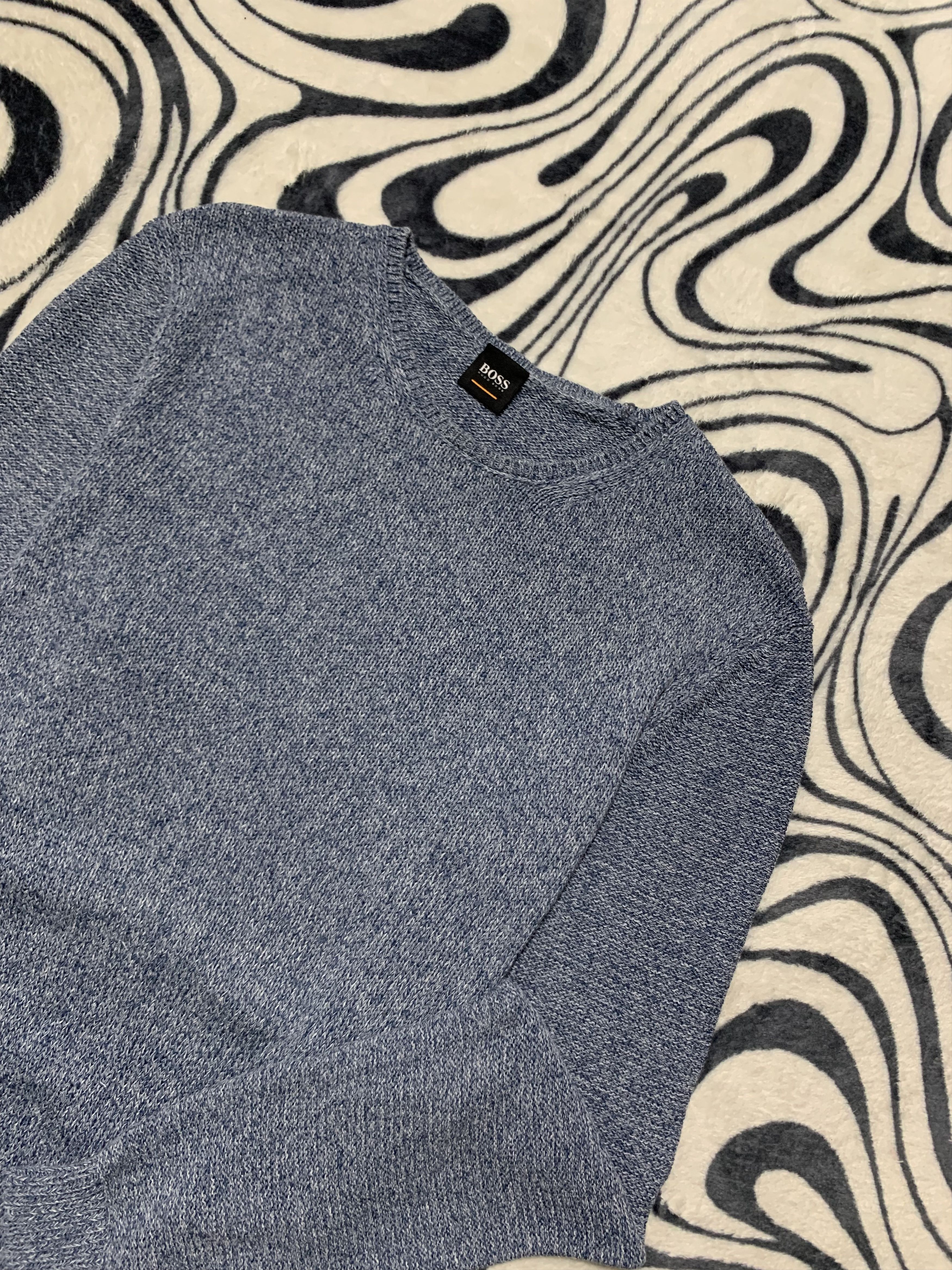 Hugo Boss Hugo Boss Vintage Mens Crew Neck Knit Sweater Size US M / EU 48-50 / 2 - 2 Thumbnail