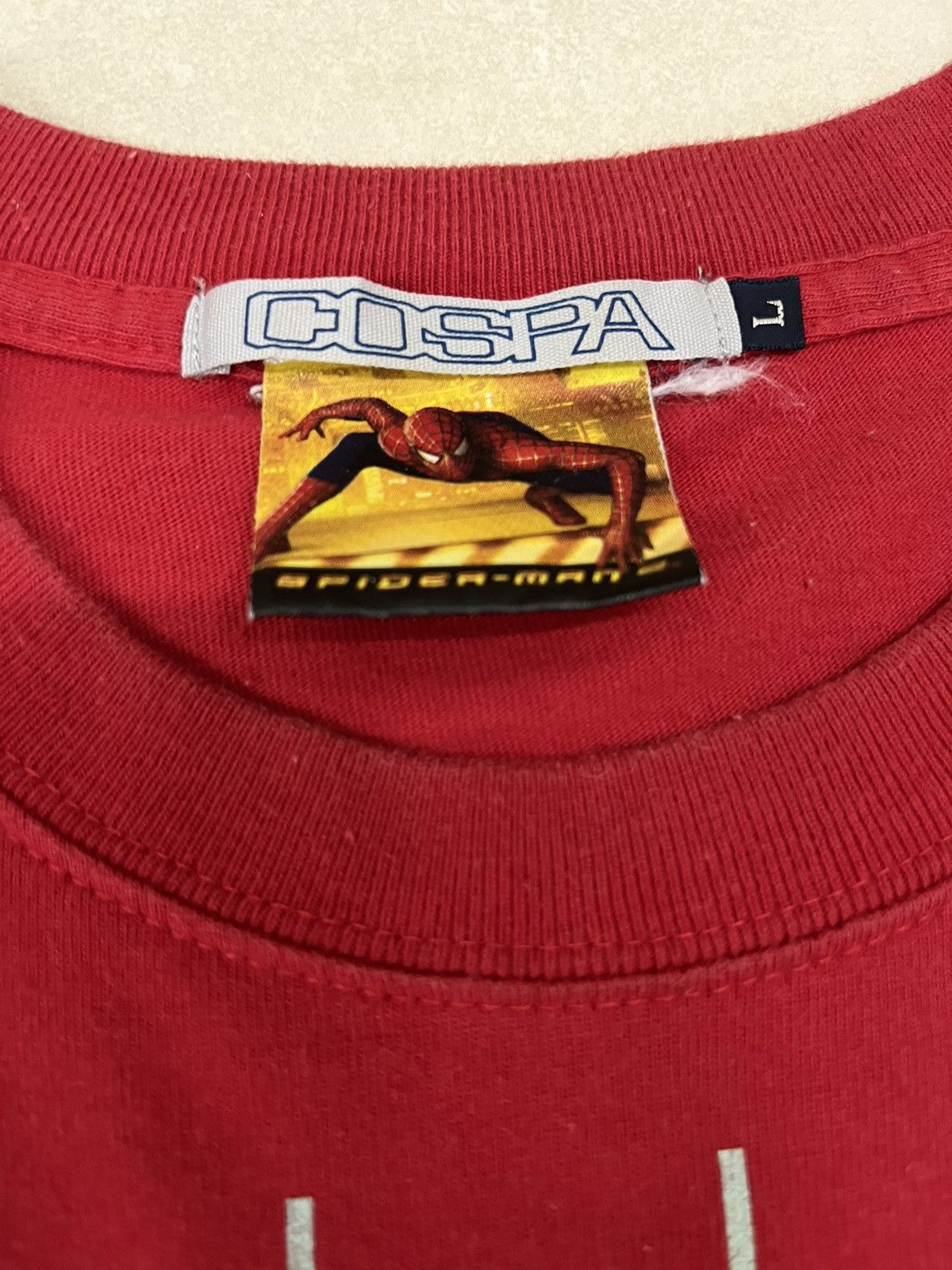 Japanese Brand Vintage 2004 Spiderman 2 by Cospa Promo Shirt Size US L / EU 52-54 / 3 - 4 Thumbnail