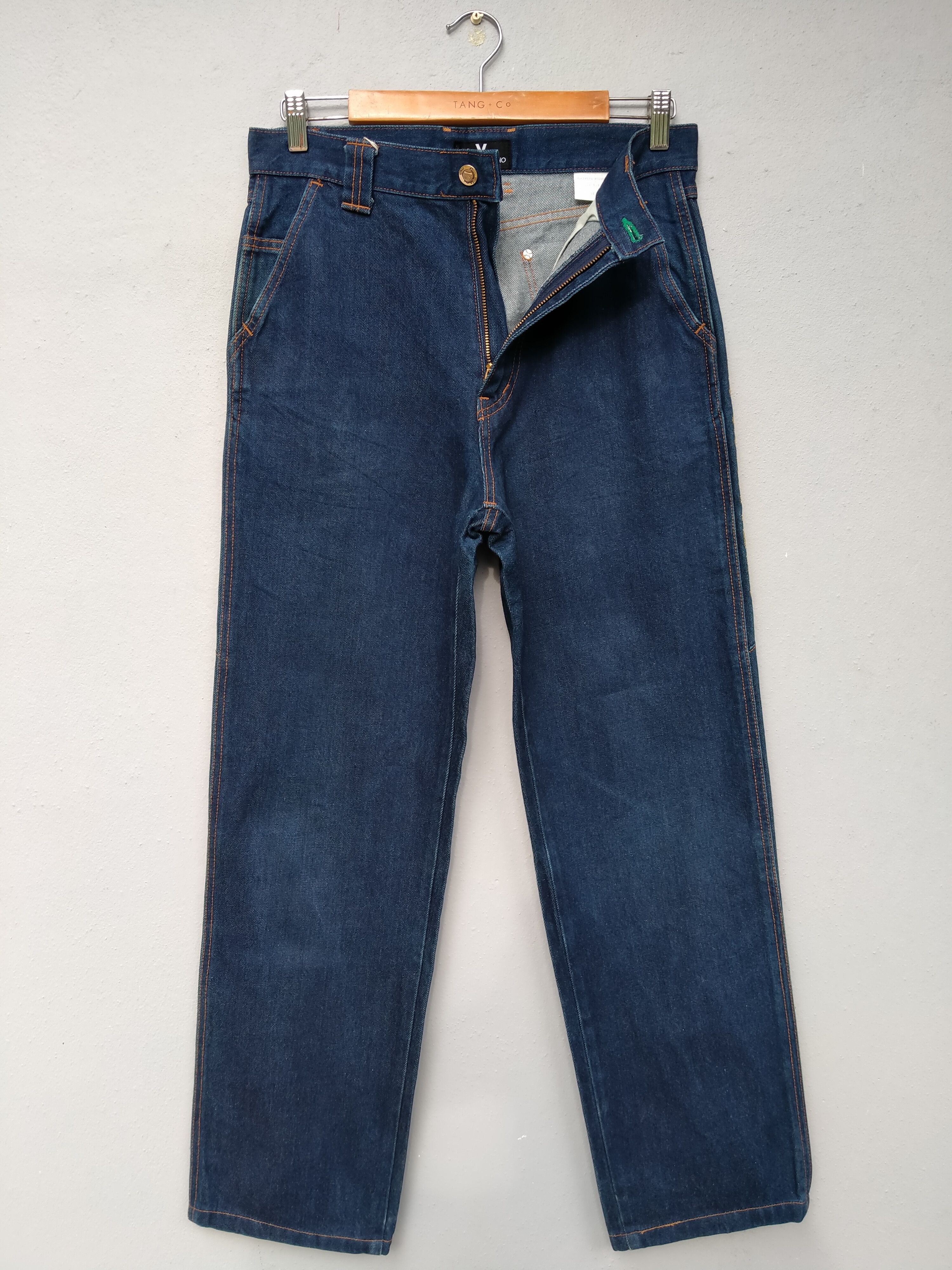 Giovanni Valentino Vtg 80s Giovanni Valentino Embroidery Side Spell Out Jeans Size US 30 / EU 46 - 2 Thumbnail
