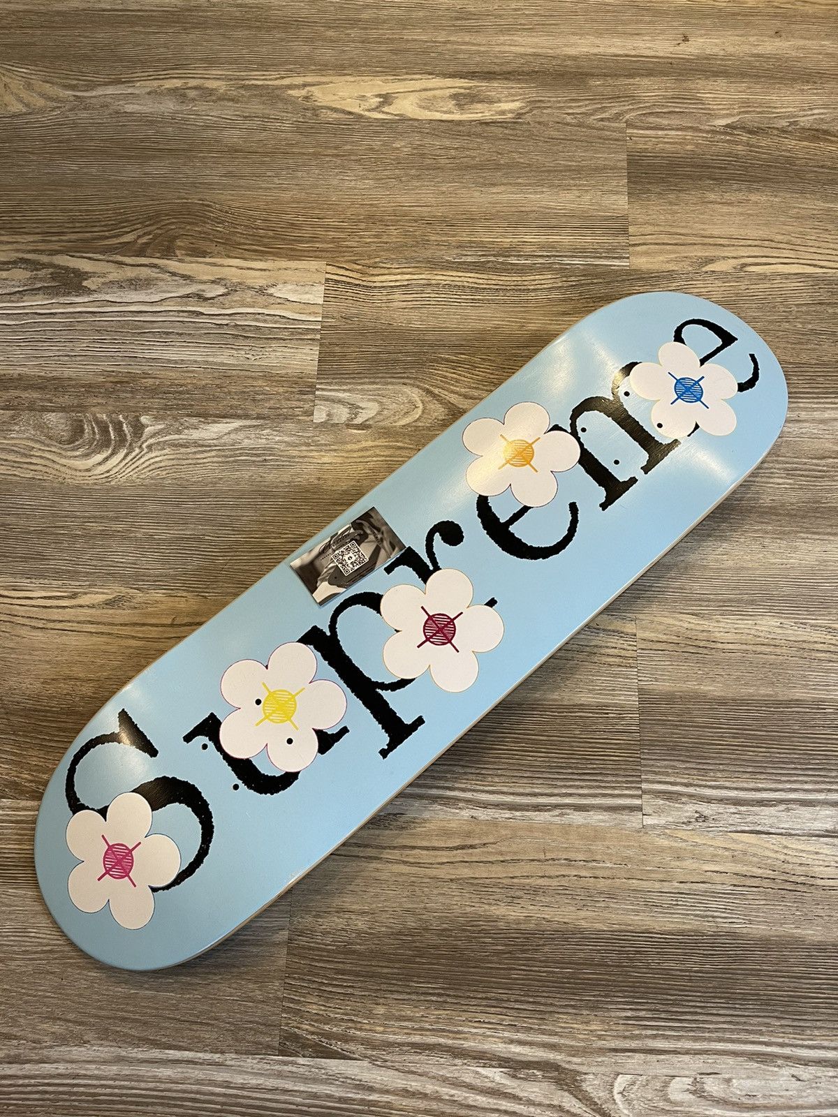 Supreme Supreme SS17 Blue Flowers Floral Logo Skateboard Deck