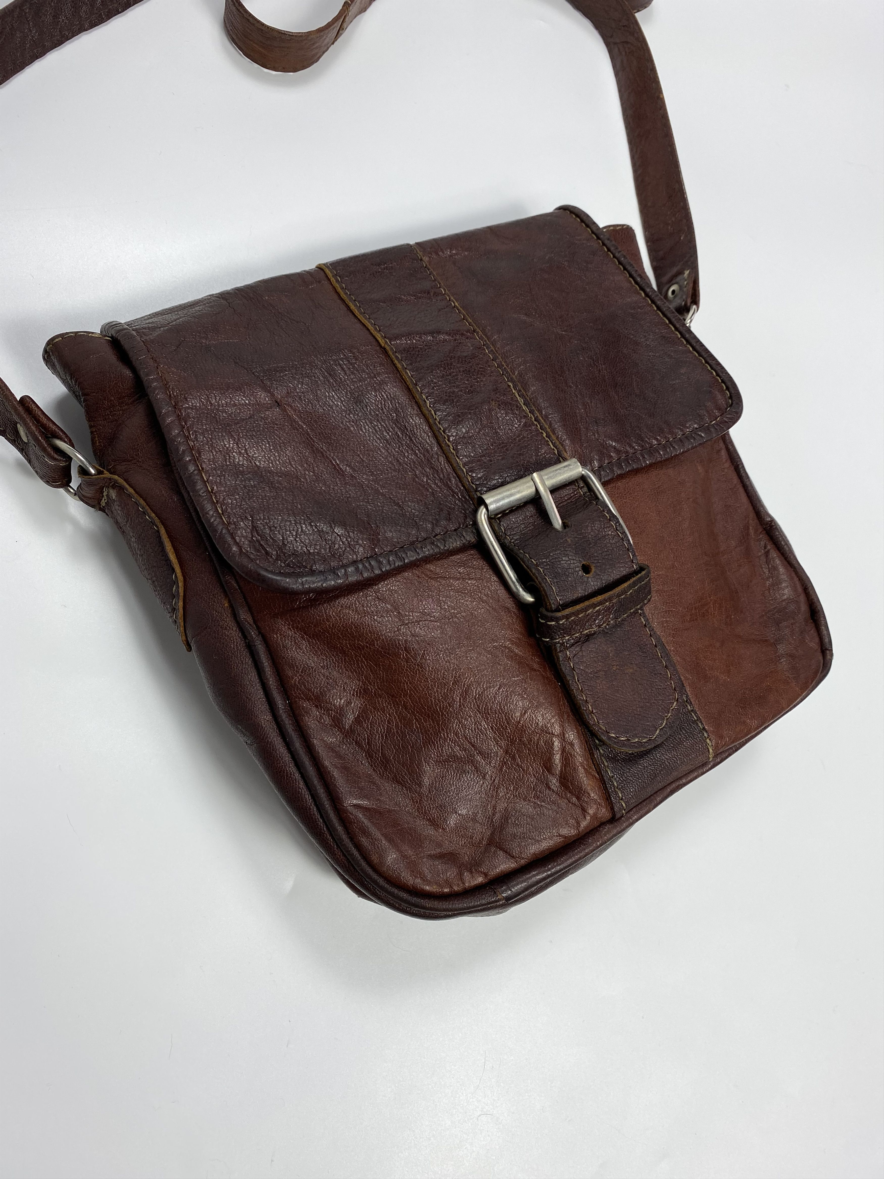 Cowboy Equipment × Genuine Leather × Vintage Unbranded 80s-90s Vintage Leather Shoulder Crossbody Bag Size ONE SIZE - 2 Thumbnail