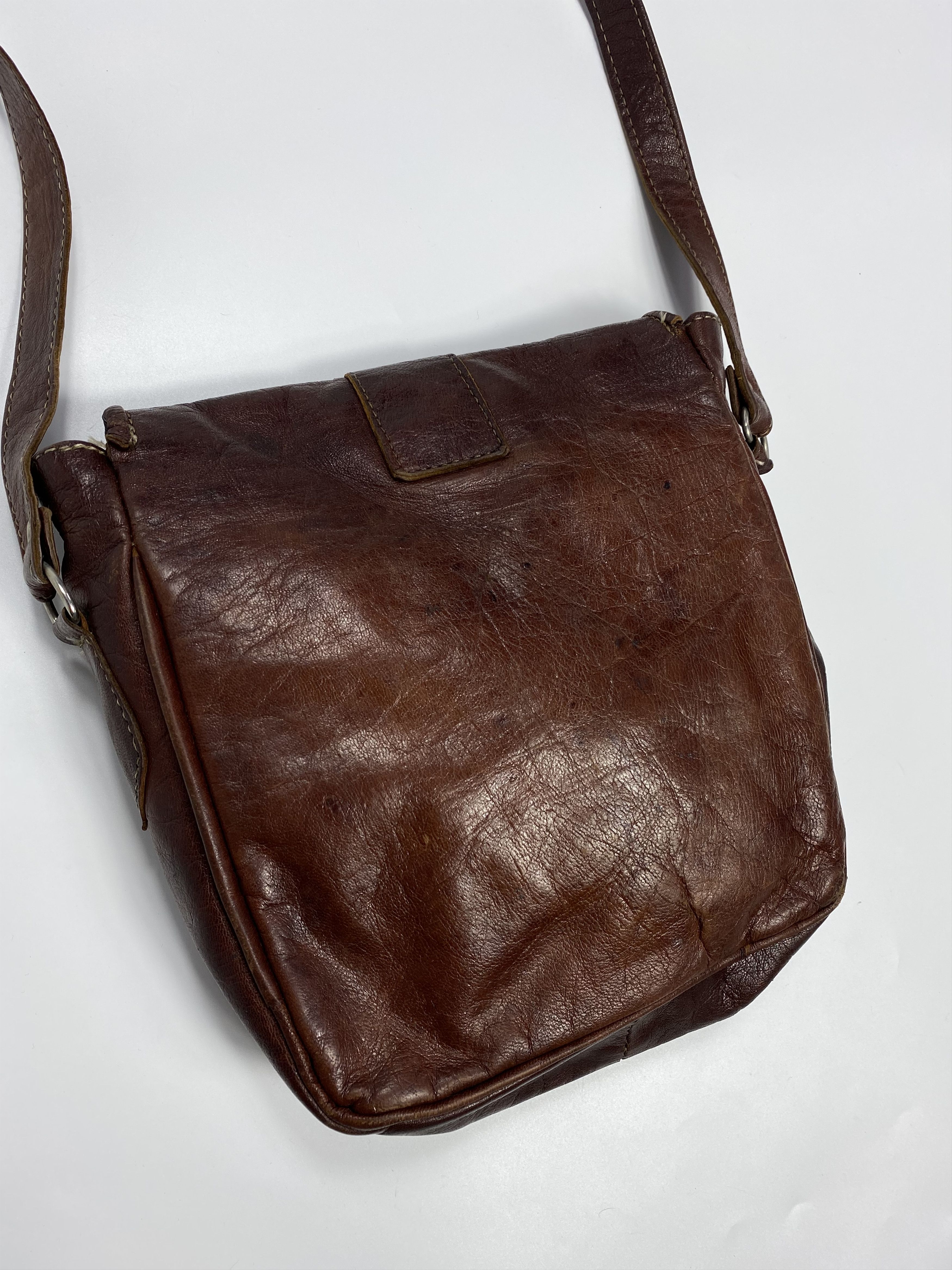 Cowboy Equipment × Genuine Leather × Vintage Unbranded 80s-90s Vintage Leather Shoulder Crossbody Bag Size ONE SIZE - 4 Thumbnail