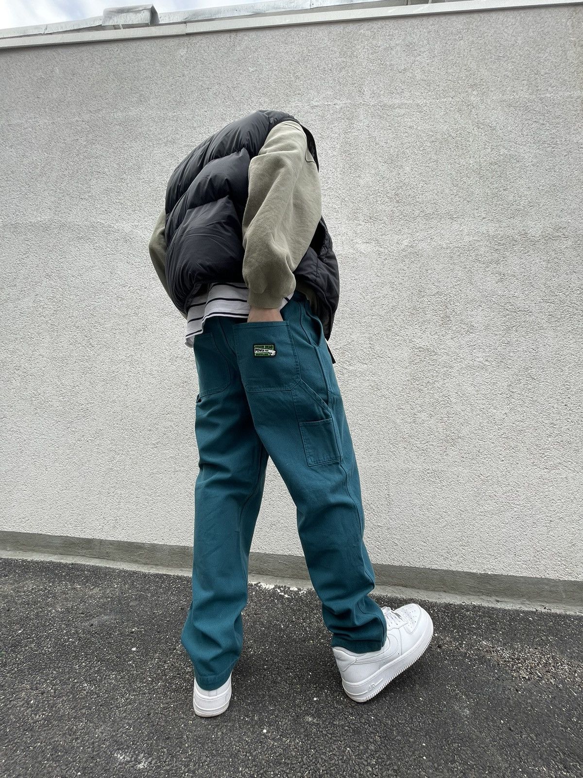 Brain Dead Carpenter pants teal colour XL