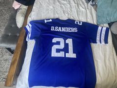 Deion Sanders 21 Cowboys Rare Throwback Jersey. Mitchell & 