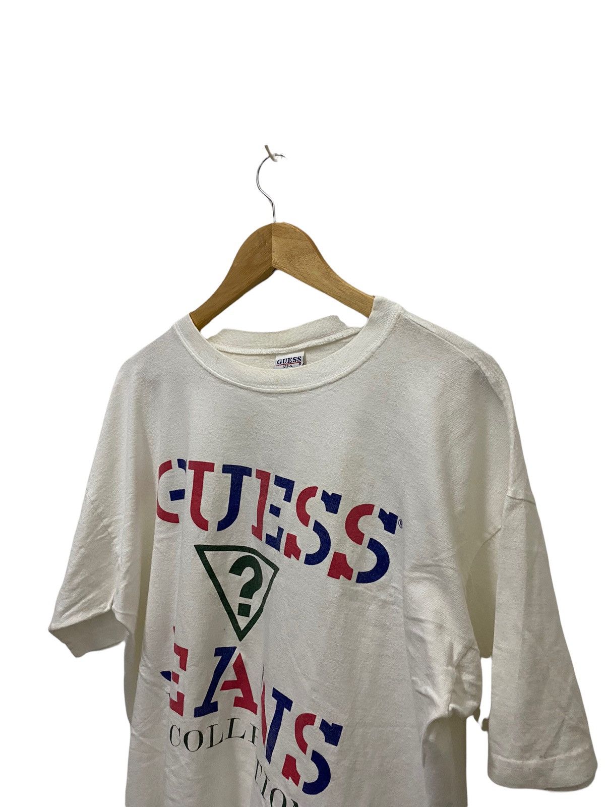 Guess × Vintage Vintage Oversize Guess Tee Shirt Size US L / EU 52-54 / 3 - 2 Thumbnail