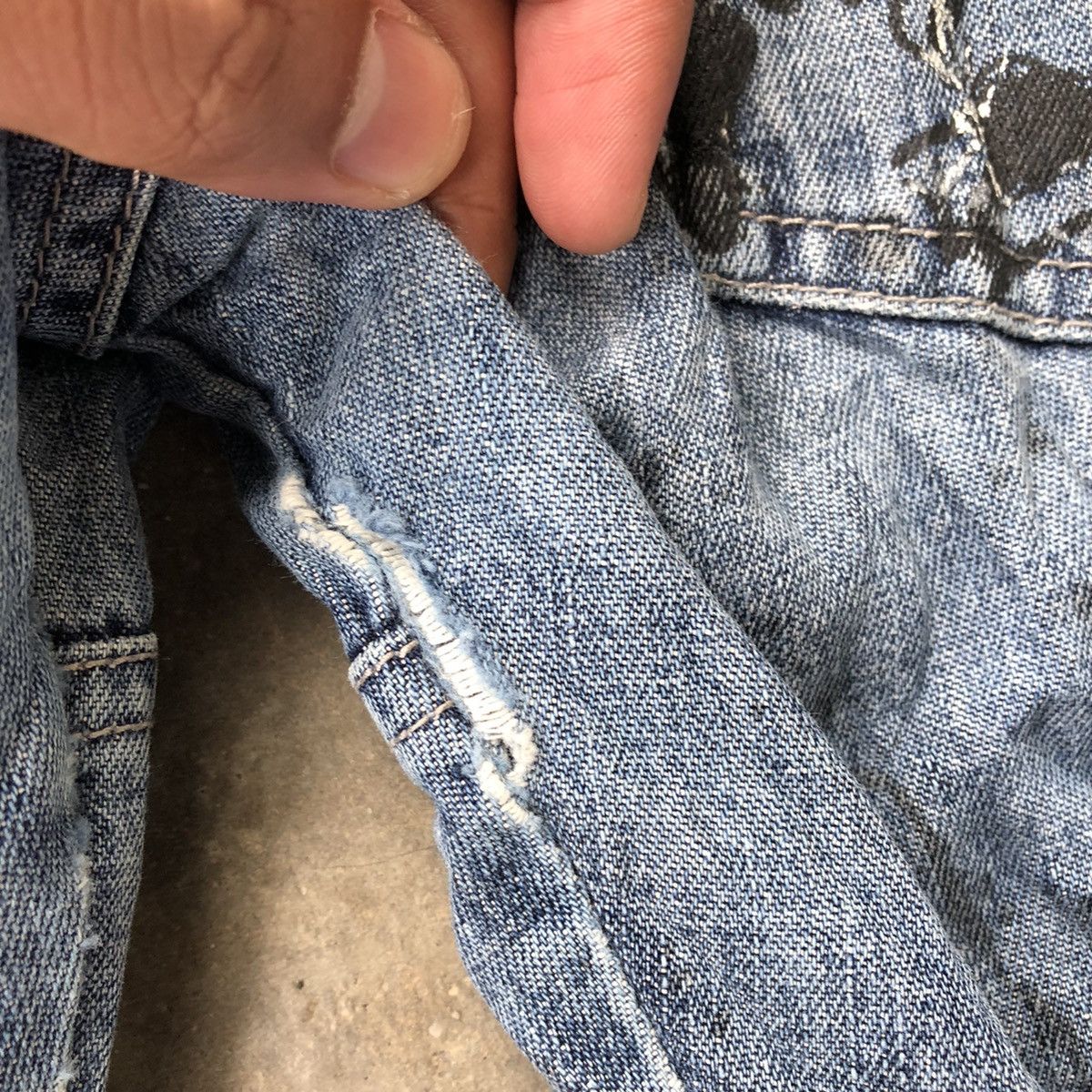 Designer × Japanese Brand 🔥Thrash🔥🇯🇵Algonquins Dead Chaos Paint Hysteric Design Jeans Size US 30 / EU 46 - 15 Thumbnail