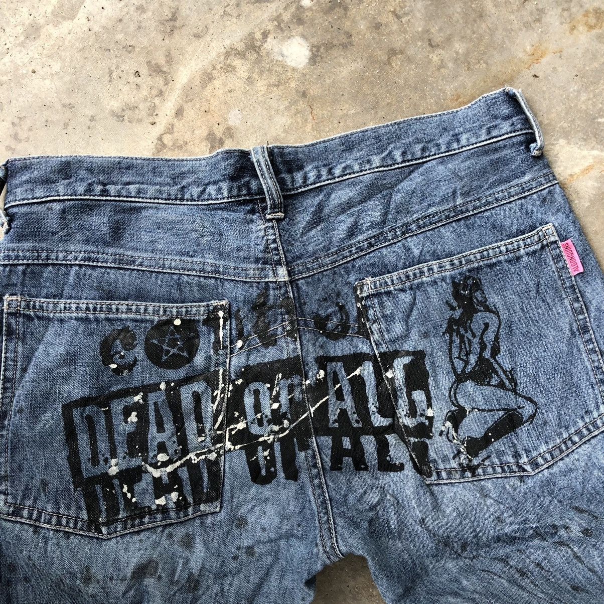 Designer × Japanese Brand 🔥Thrash🔥🇯🇵Algonquins Dead Chaos Paint Hysteric Design Jeans Size US 30 / EU 46 - 13 Thumbnail