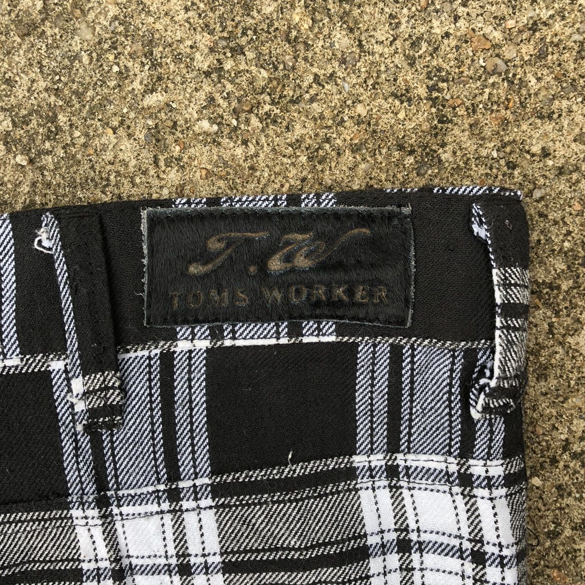 Designer × Japanese Brand × Vintage 🔥Sick🔥Tom's Worker Checkerd Black Tartan Punk Styles Pants Size 32" / US 10 / IT 46 - 11 Thumbnail