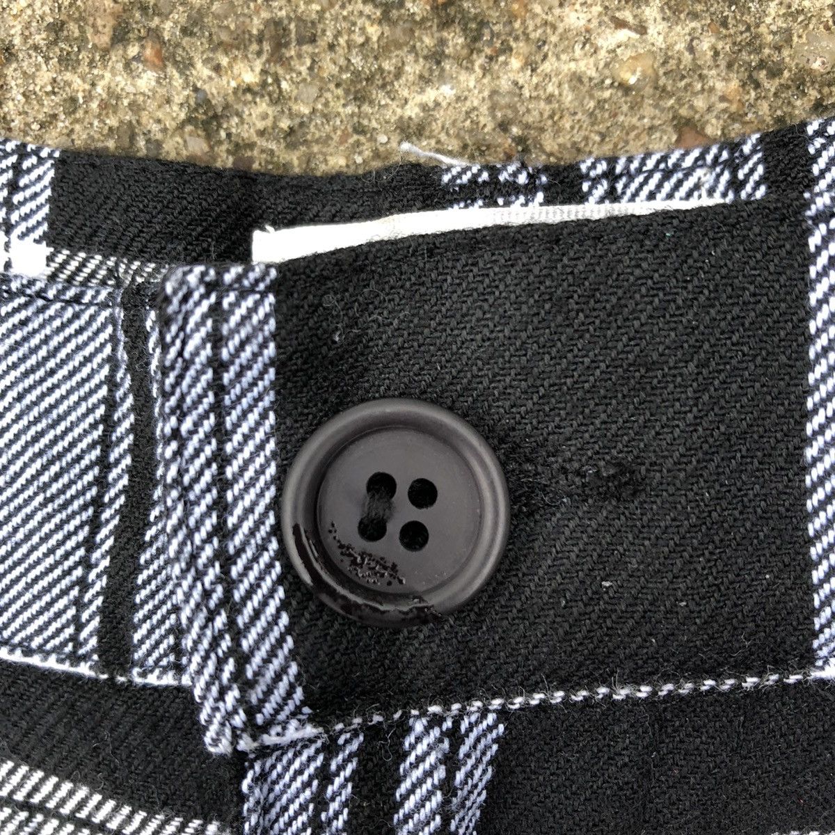 Designer × Japanese Brand × Vintage 🔥Sick🔥Tom's Worker Checkerd Black Tartan Punk Styles Pants Size 32" / US 10 / IT 46 - 9 Thumbnail
