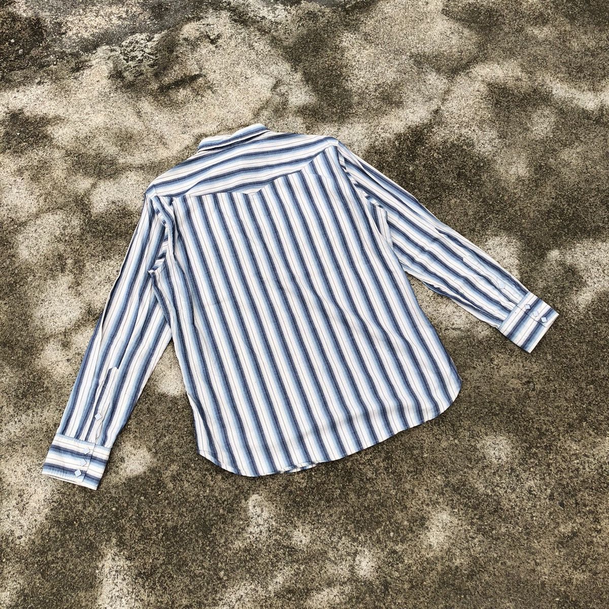 Japanese Brand × Sugar Cane × Toyo Enterprises 🔥Rare🔥🇯🇵Sugar Cane Stripes Western Styles Buttons Shirts Size M / US 6-8 / IT 42-44 - 4 Thumbnail