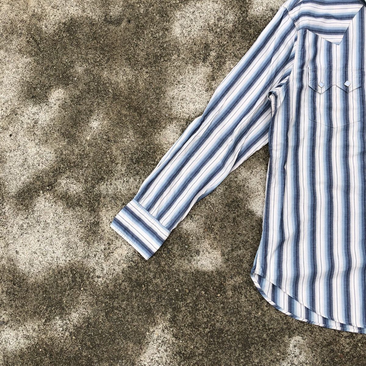 Japanese Brand × Sugar Cane × Toyo Enterprises 🔥Rare🔥🇯🇵Sugar Cane Stripes Western Styles Buttons Shirts Size M / US 6-8 / IT 42-44 - 8 Thumbnail