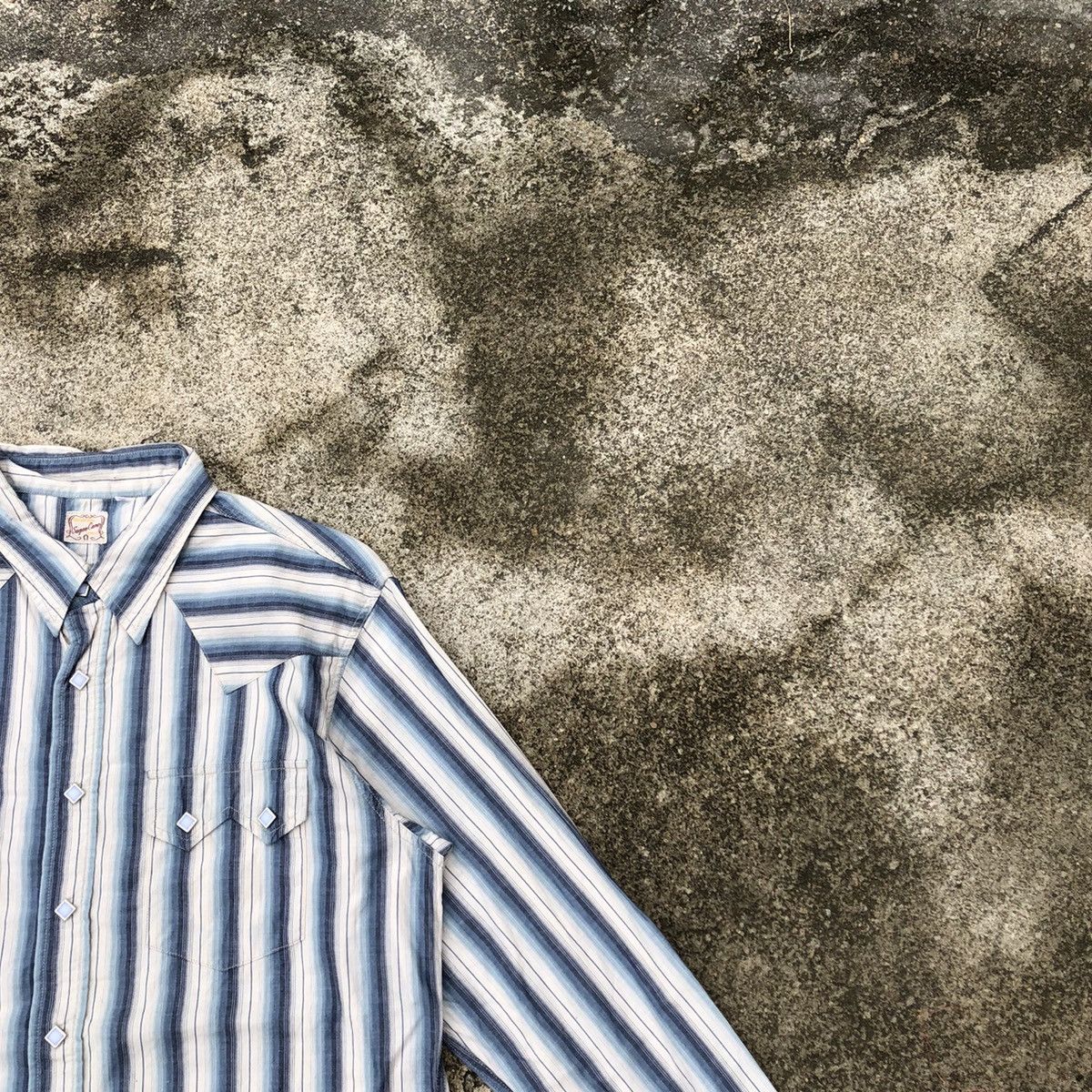 Japanese Brand × Sugar Cane × Toyo Enterprises 🔥Rare🔥🇯🇵Sugar Cane Stripes Western Styles Buttons Shirts Size M / US 6-8 / IT 42-44 - 5 Thumbnail