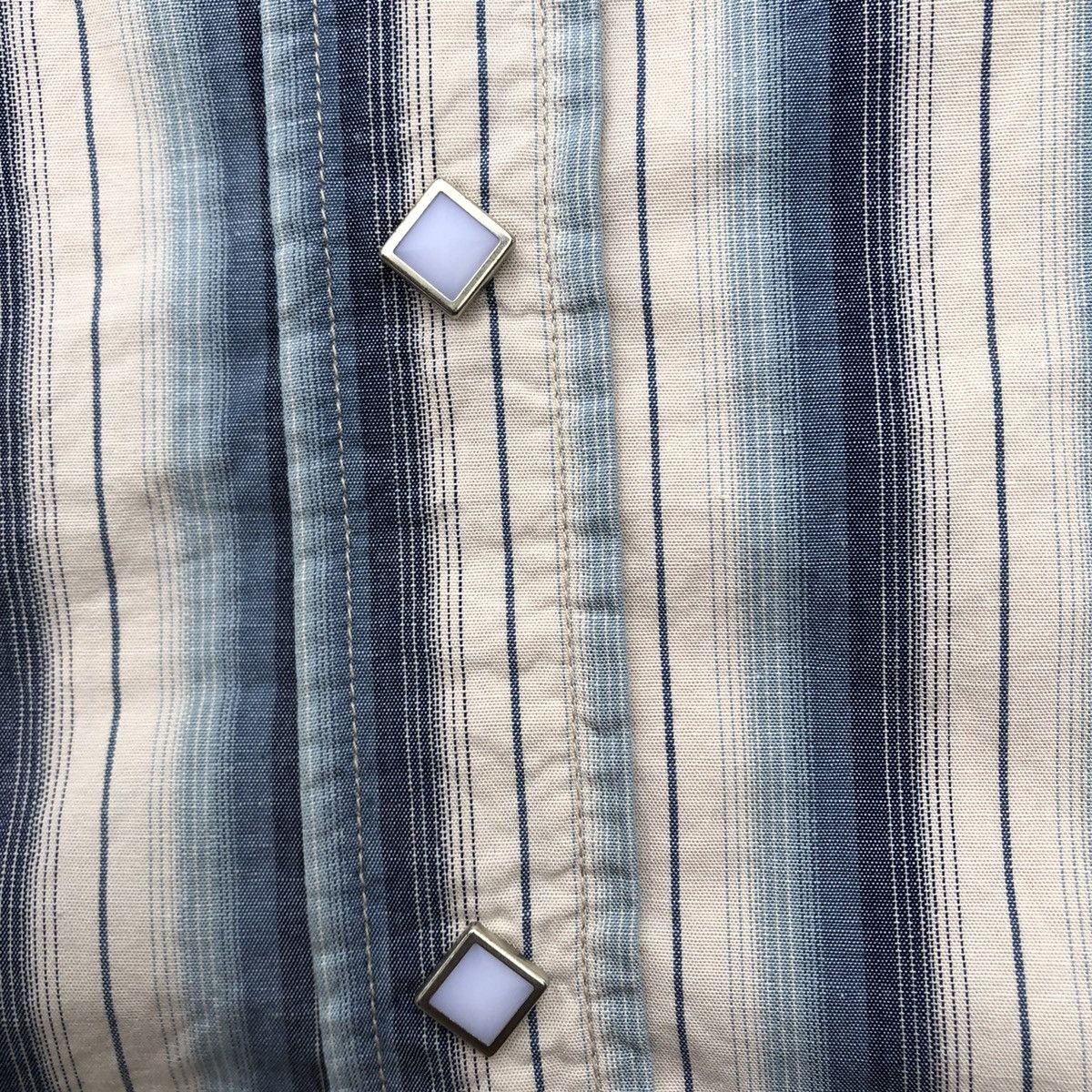 Japanese Brand × Sugar Cane × Toyo Enterprises 🔥Rare🔥🇯🇵Sugar Cane Stripes Western Styles Buttons Shirts Size M / US 6-8 / IT 42-44 - 9 Thumbnail