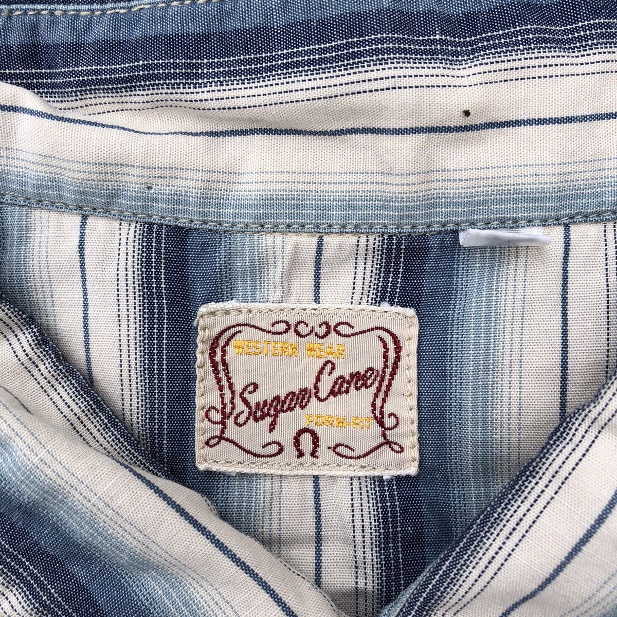 Japanese Brand × Sugar Cane × Toyo Enterprises 🔥Rare🔥🇯🇵Sugar Cane Stripes Western Styles Buttons Shirts Size M / US 6-8 / IT 42-44 - 12 Thumbnail