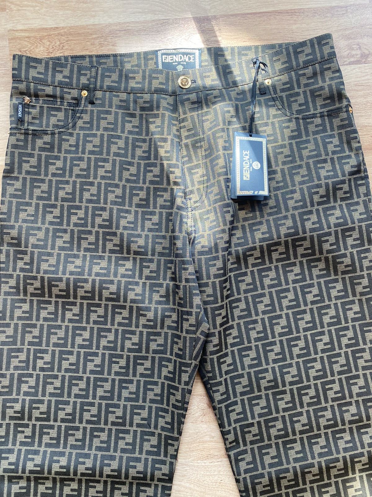 Fendi × Versace Fendi Versace FF woven pants Size US 40 / EU 56 - 2 Thumbnail