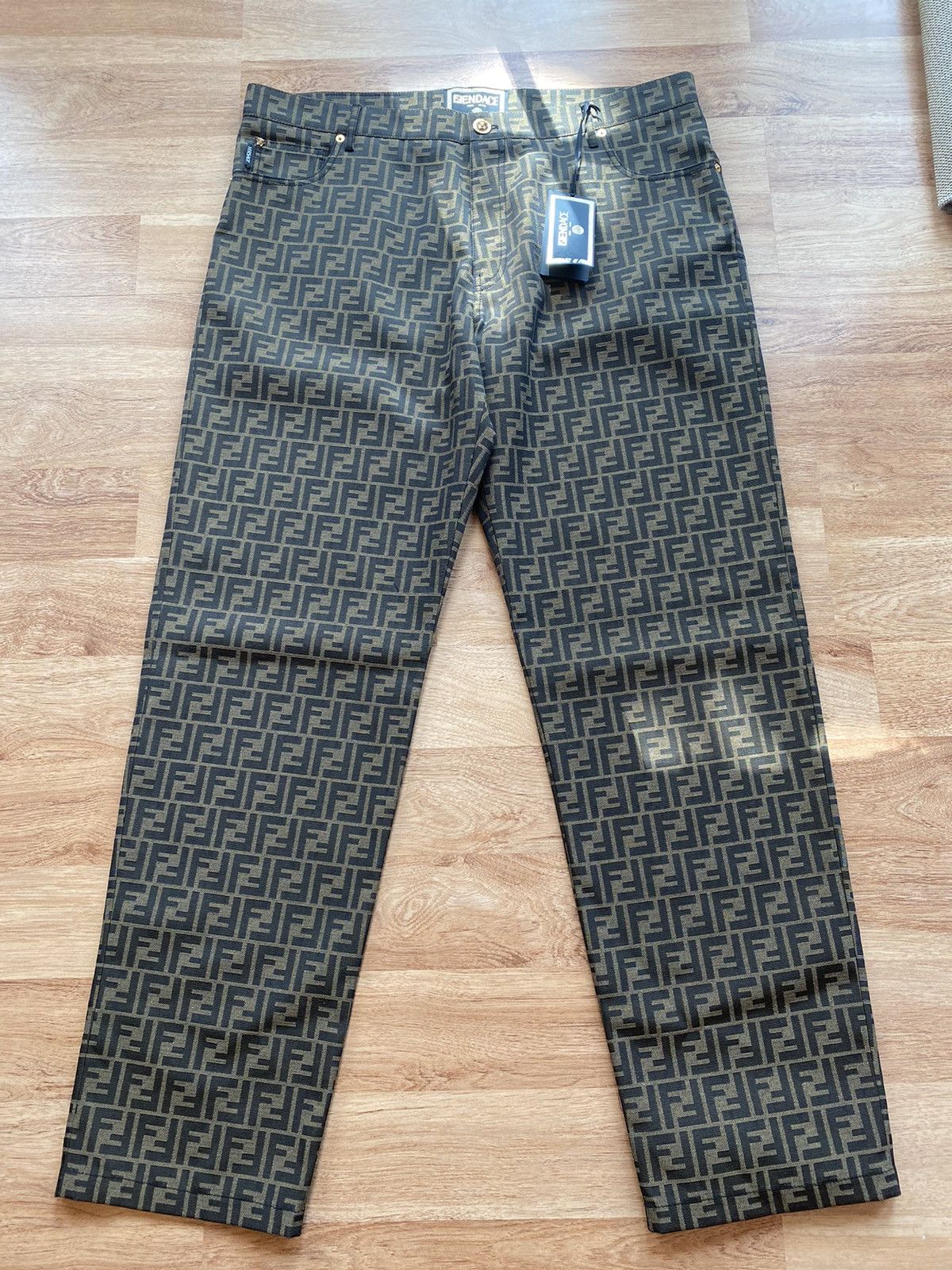 Fendi × Versace Fendi Versace FF woven pants Size US 40 / EU 56 - 1 Thumbnail