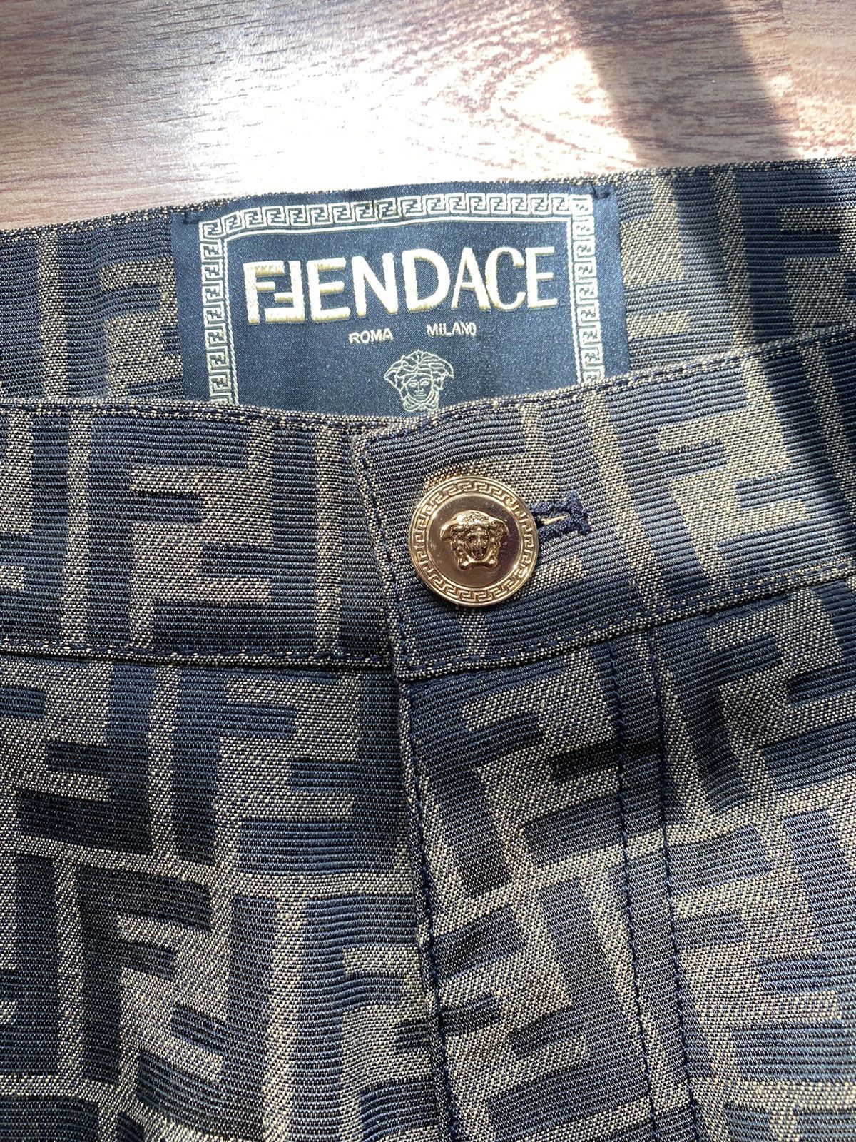 Fendi × Versace Fendi Versace FF woven pants Size US 40 / EU 56 - 3 Thumbnail