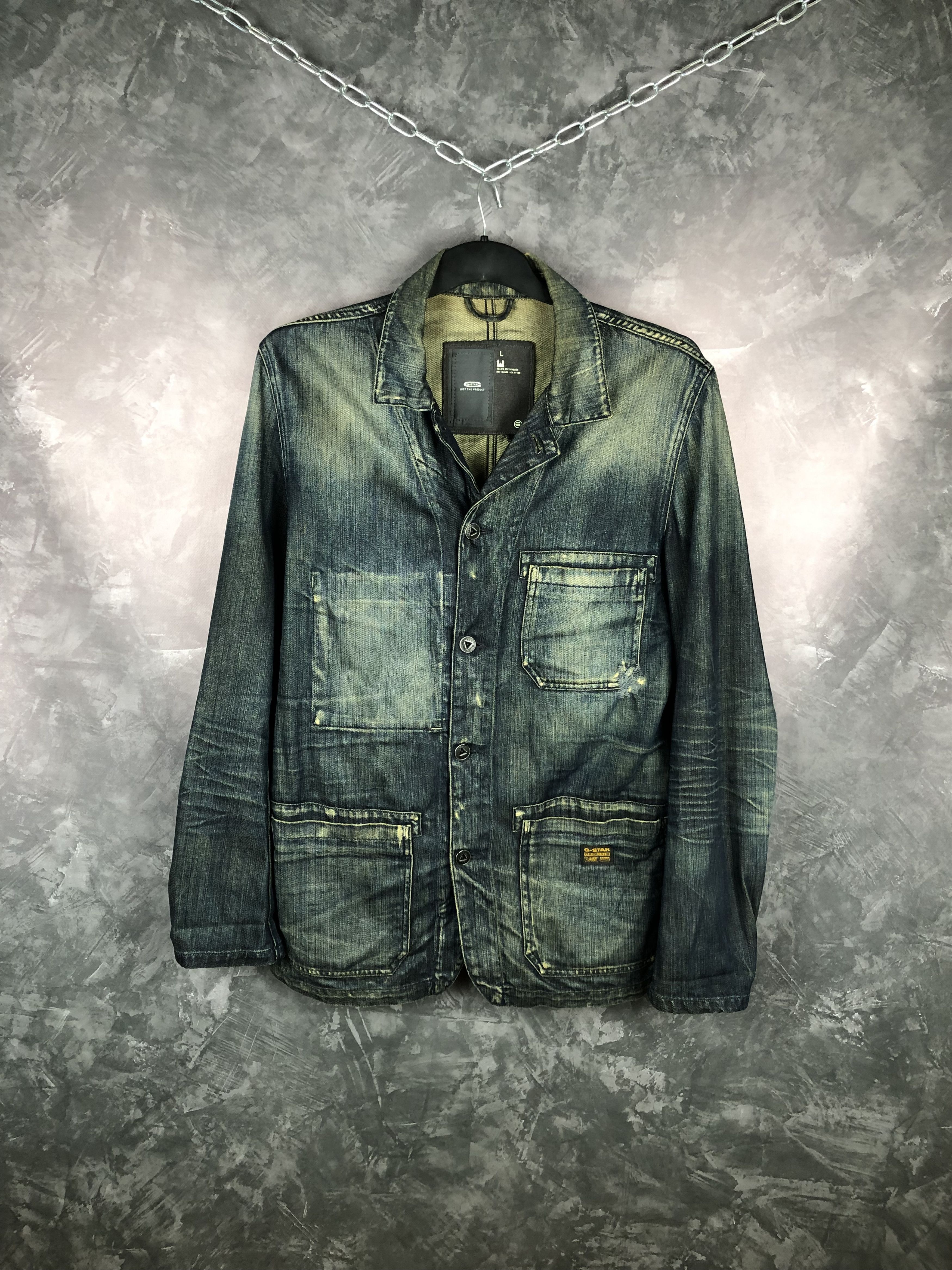 G-STAR RAW Denim Jas Dames G-STAR RAW 70s Field Denim Jas Dames – Vintage Denim Jacket, Stoere Jeansjas Voor Een Nonchalante Look Tijdloze Denim Bovenkleding