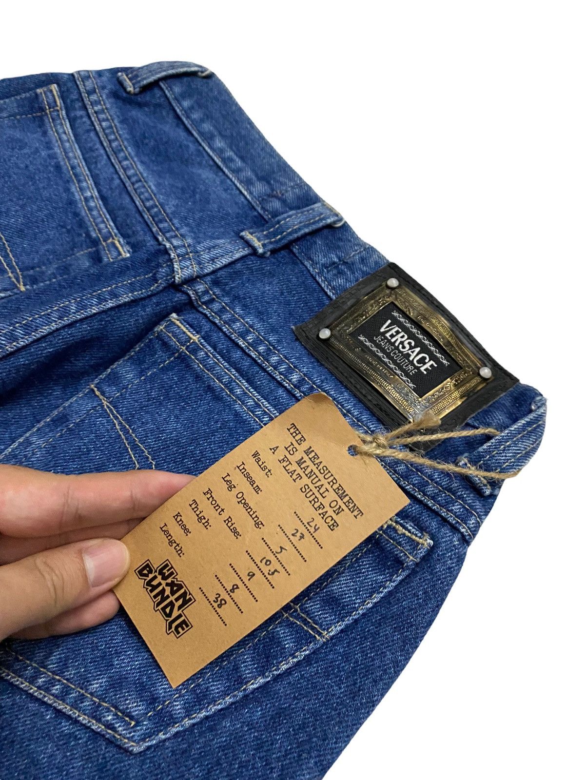 Versace Rare Vintage 90s Versace Jeans Denim Made In Italy Size 24" / US 00 / IT 34 - 10 Thumbnail