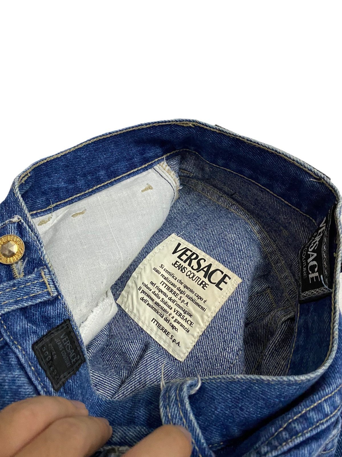 Versace Rare Vintage 90s Versace Jeans Denim Made In Italy Size 24" / US 00 / IT 34 - 12 Thumbnail