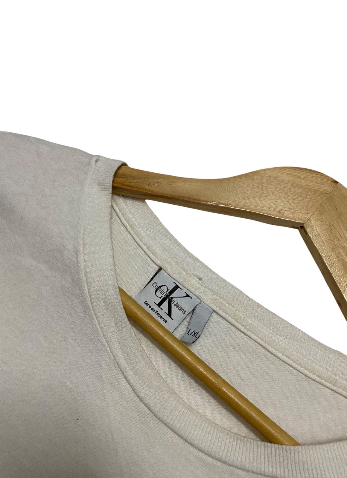 Calvin Klein Rare Vintage Calvin Klien Big Logo Shirt Made In USA Size US L / EU 52-54 / 3 - 6 Thumbnail