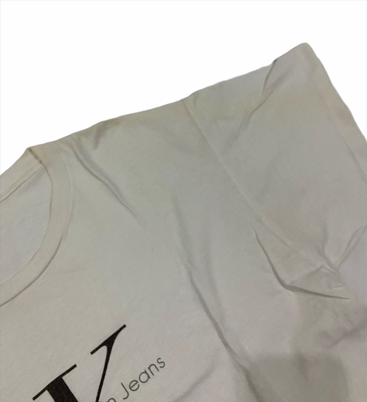 Calvin Klein Rare Vintage Calvin Klien Big Logo Shirt Made In USA Size US L / EU 52-54 / 3 - 3 Thumbnail