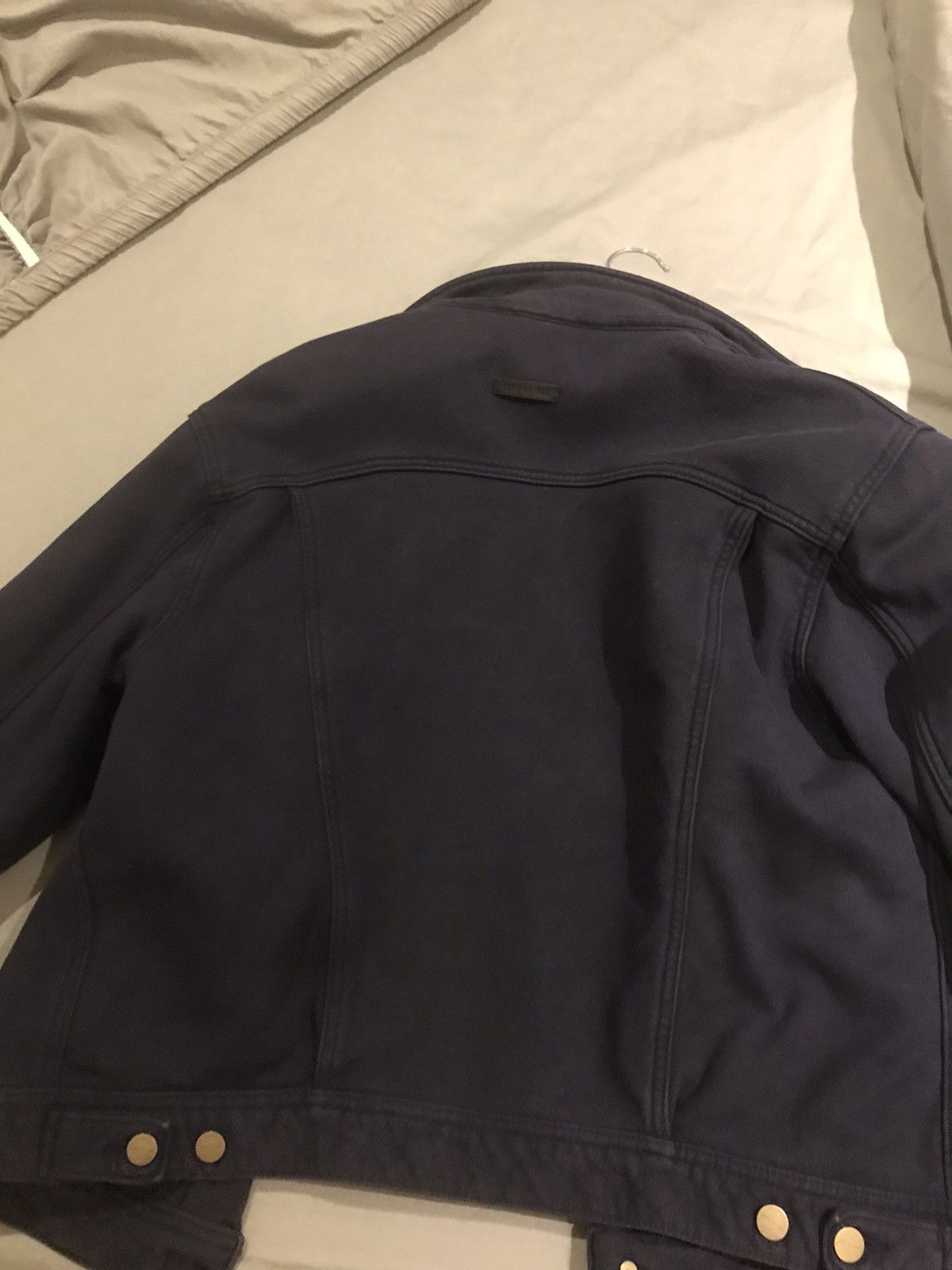 Fear of God Fear of god 7th collection navy trucker jacket Size US M / EU 48-50 / 2 - 2 Thumbnail