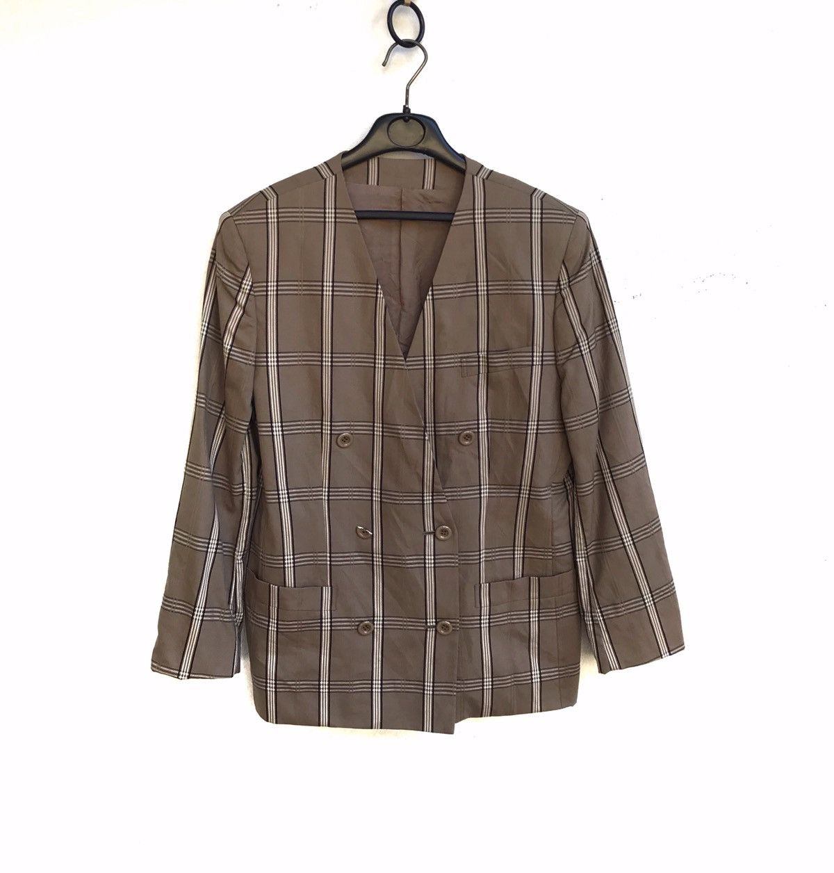 Burberry 🔥Burberry Rare V Neck Relaxing Jacket Size S / US 4 / IT 40 - 1 Thumbnail