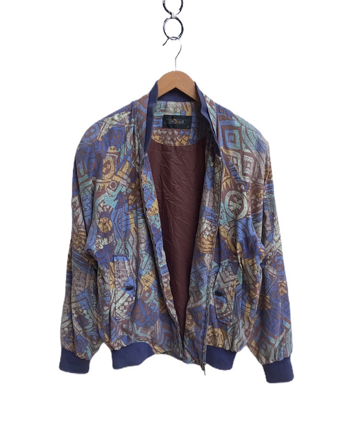 Vintage 🔥Indian Brand Rare Pattern Art Print Styles Jacket Size US L / EU 52-54 / 3 - 3 Thumbnail