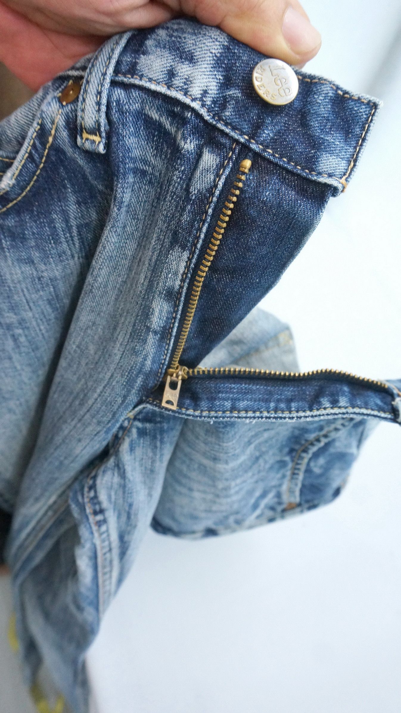Dope 90s LEE RIDERS ✅ Vintage Soft Stripe Distressed Jeans