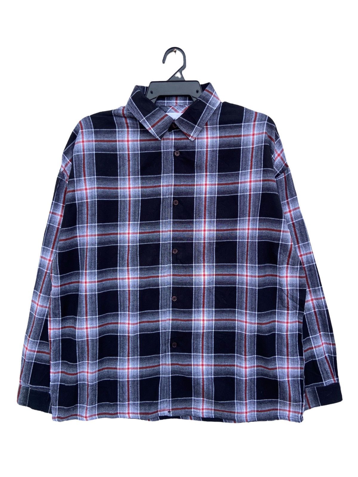 Japanese Brand Lui’s Shadow Plaid Flanel Size US L / EU 52-54 / 3 - 1 Thumbnail
