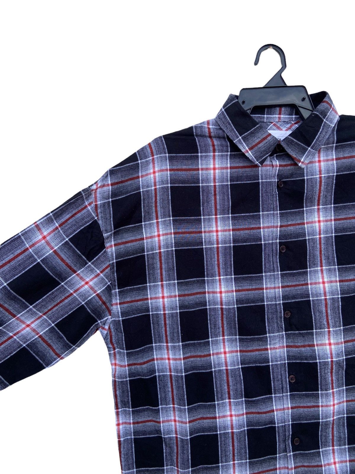 Japanese Brand Lui’s Shadow Plaid Flanel Size US L / EU 52-54 / 3 - 7 Thumbnail