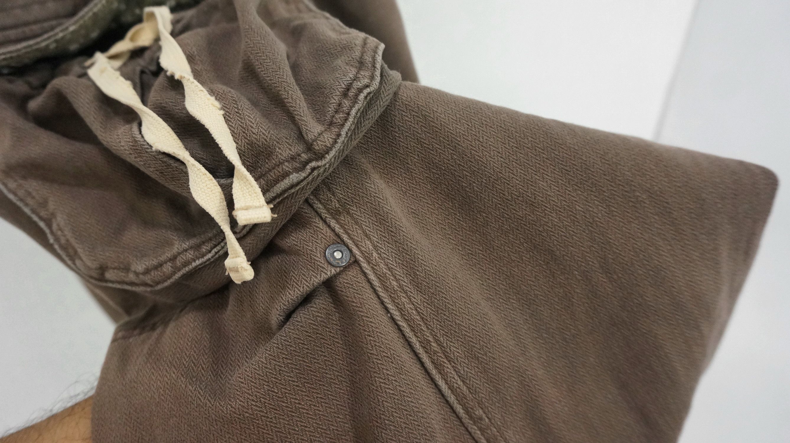 Japanese Brand 🔥 SUNNY CLOUD Vintage Herringbone Faded Brown Cargo Pants Size US 30 / EU 46 - 12 Thumbnail