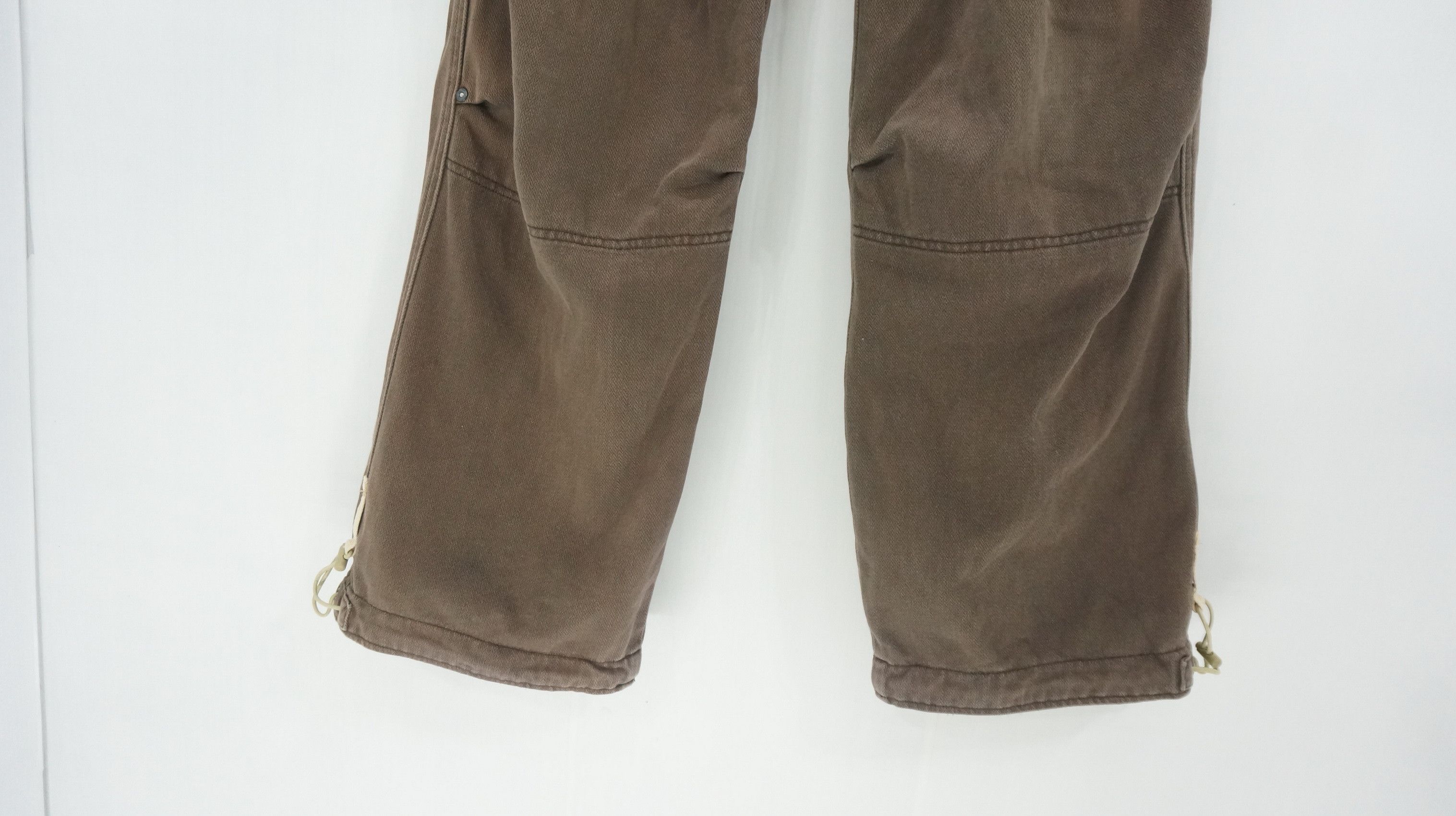 Japanese Brand 🔥 SUNNY CLOUD Vintage Herringbone Faded Brown Cargo Pants Size US 30 / EU 46 - 7 Thumbnail