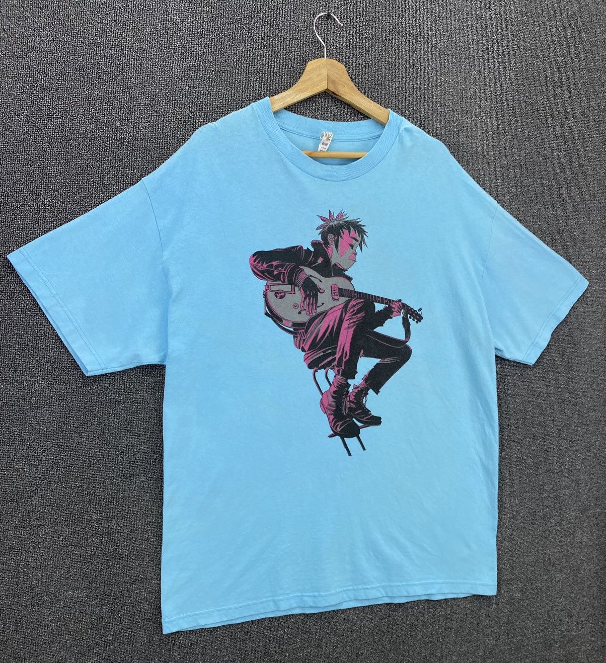 Band Tees Vintage Y2K Gorillaz Guitarist Punk Rock Band Tees T Shirts Size US XL / EU 56 / 4 - 2 Thumbnail