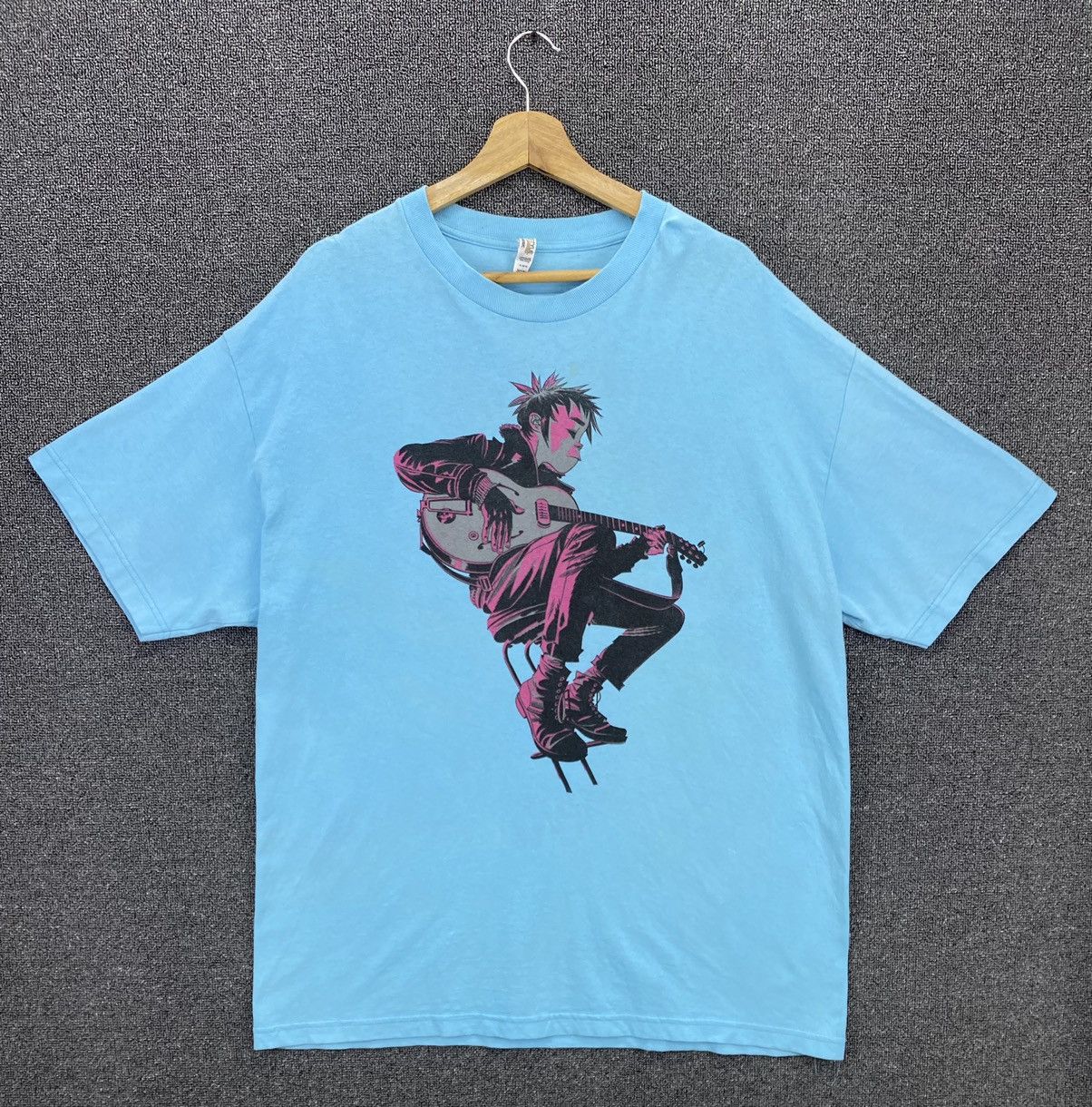 Band Tees Vintage Y2K Gorillaz Guitarist Punk Rock Band Tees T Shirts Size US XL / EU 56 / 4 - 1 Thumbnail