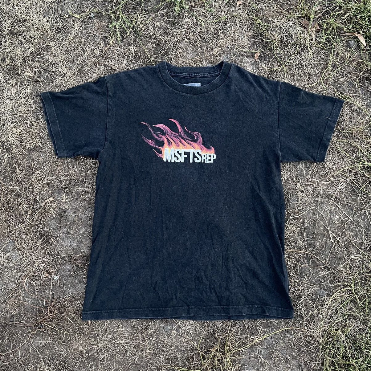 Vintage Vintage Y2K Faded “ Misfits Fire Logo Horror “ Homor Tee Size US L / EU 52-54 / 3 - 1 Thumbnail