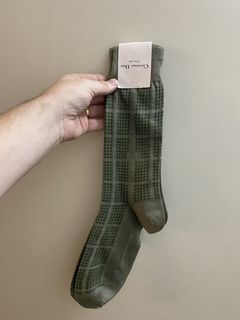 Dior Homme All Over Logo Print Socks in Grey for Men