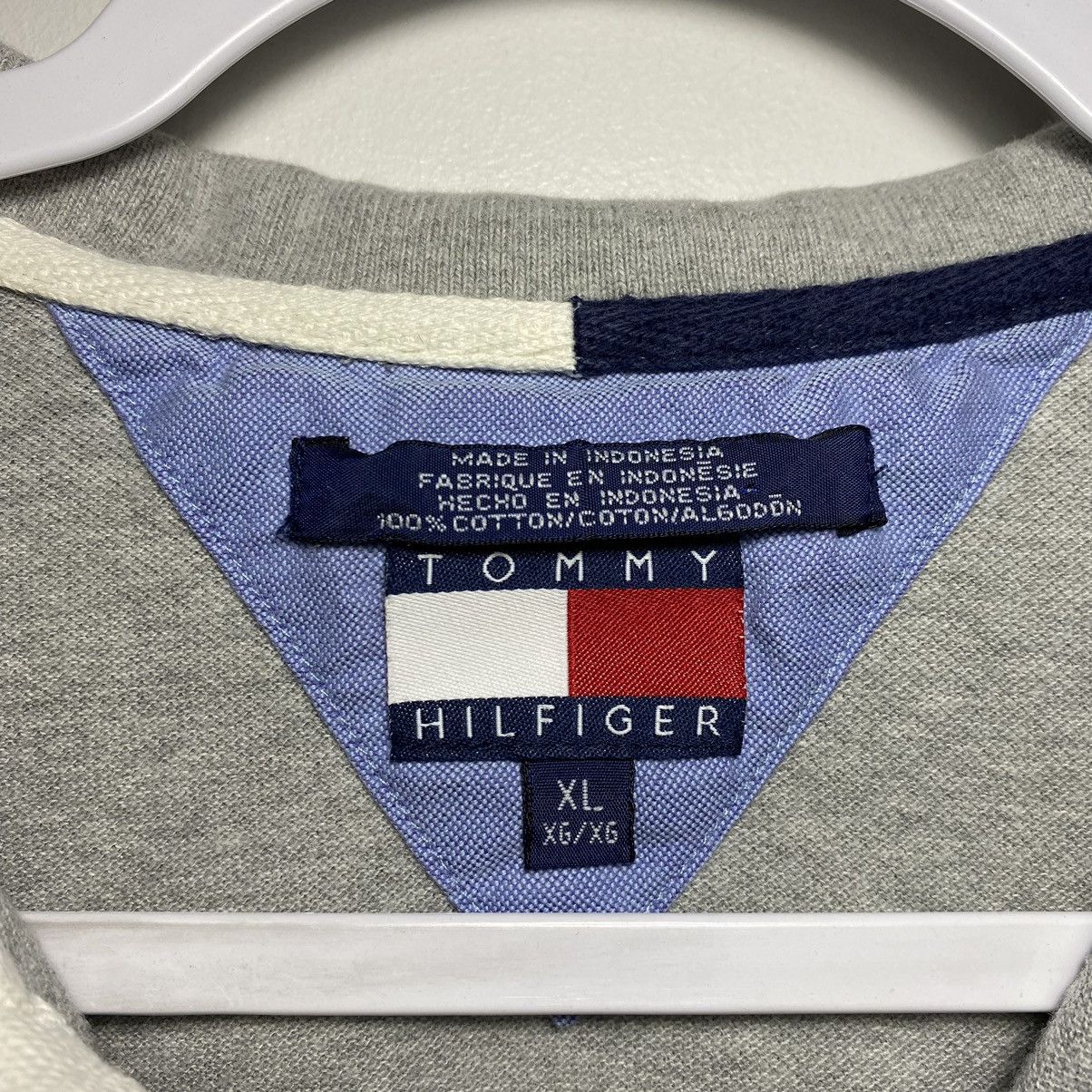 Tommy Hilfiger Tommy Hilfigure Chest Logo Gray Embroidered Polo Shirt Sz XL Size US XL / EU 56 / 4 - 5 Thumbnail