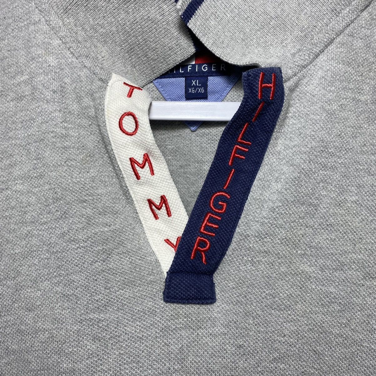 Tommy Hilfiger Tommy Hilfigure Chest Logo Gray Embroidered Polo Shirt Sz XL Size US XL / EU 56 / 4 - 4 Thumbnail