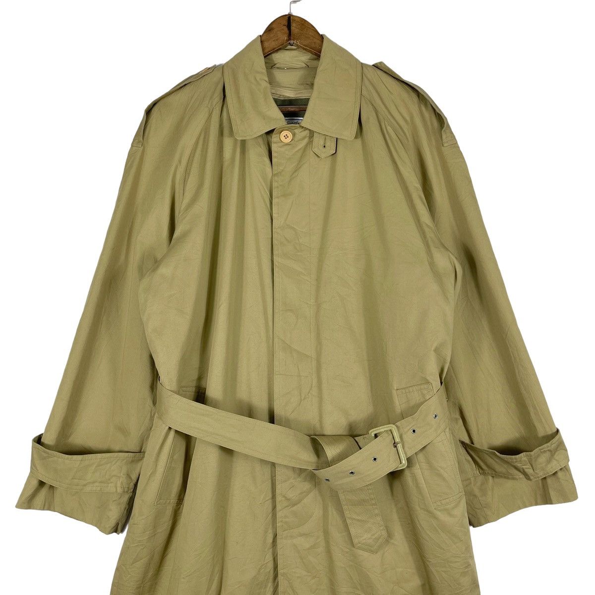 Vintage × Yves Saint Laurent Vintage Yves Saint Laurent Long Jacket Trench Coat Size US L / EU 52-54 / 3 - 7 Thumbnail