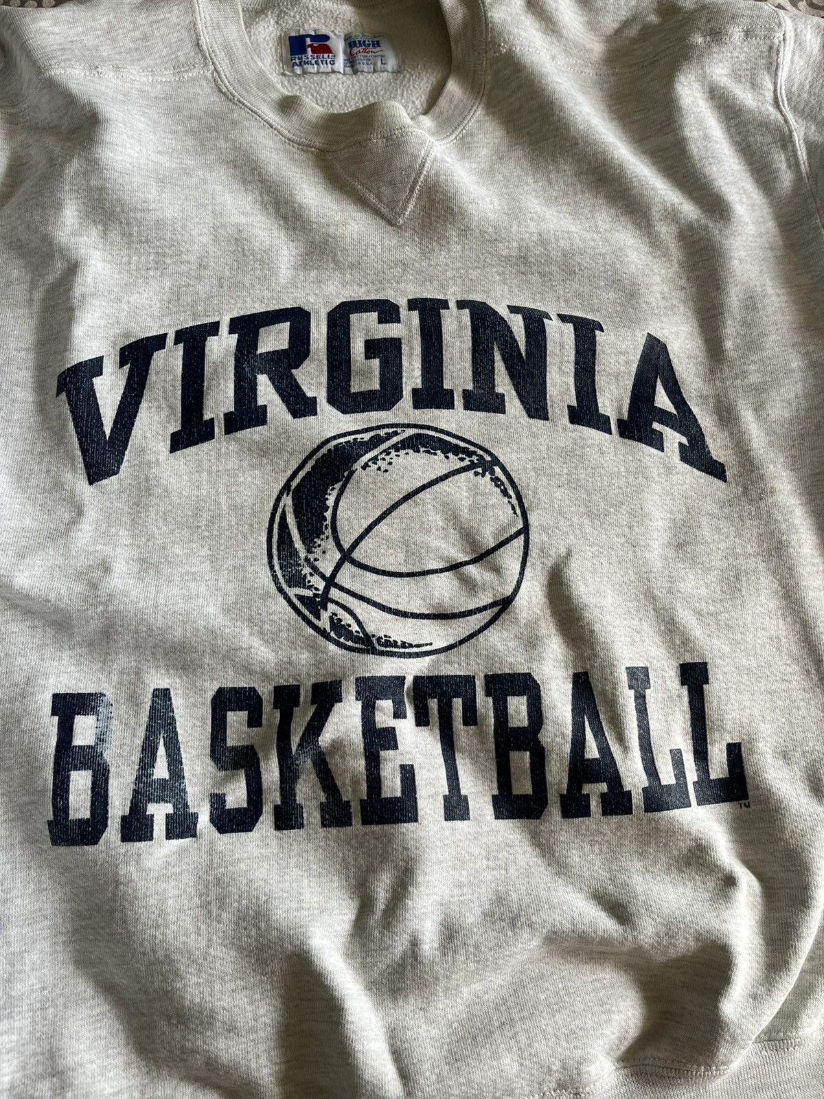 Russell Athletic × Vintage Vintage 90s Russell UVA Basketball Sweatshirt Size US L / EU 52-54 / 3 - 2 Thumbnail