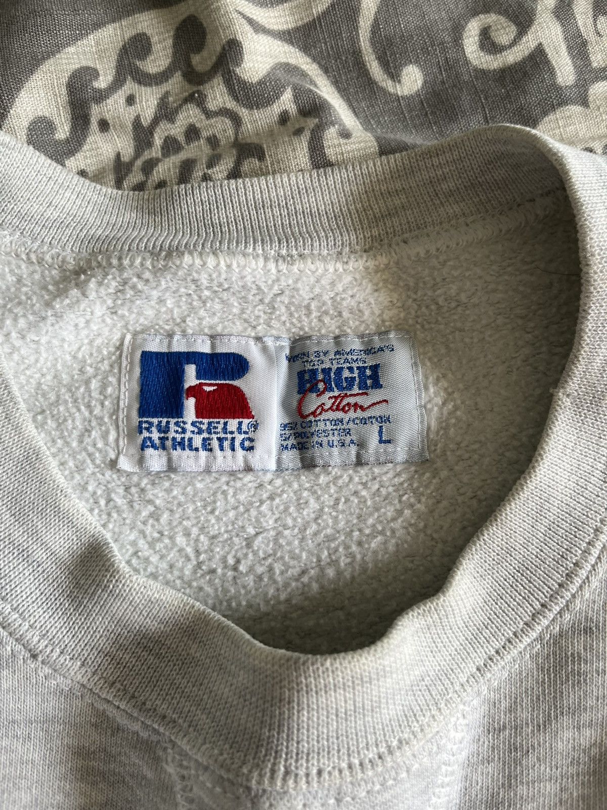 Russell Athletic × Vintage Vintage 90s Russell UVA Basketball Sweatshirt Size US L / EU 52-54 / 3 - 3 Thumbnail