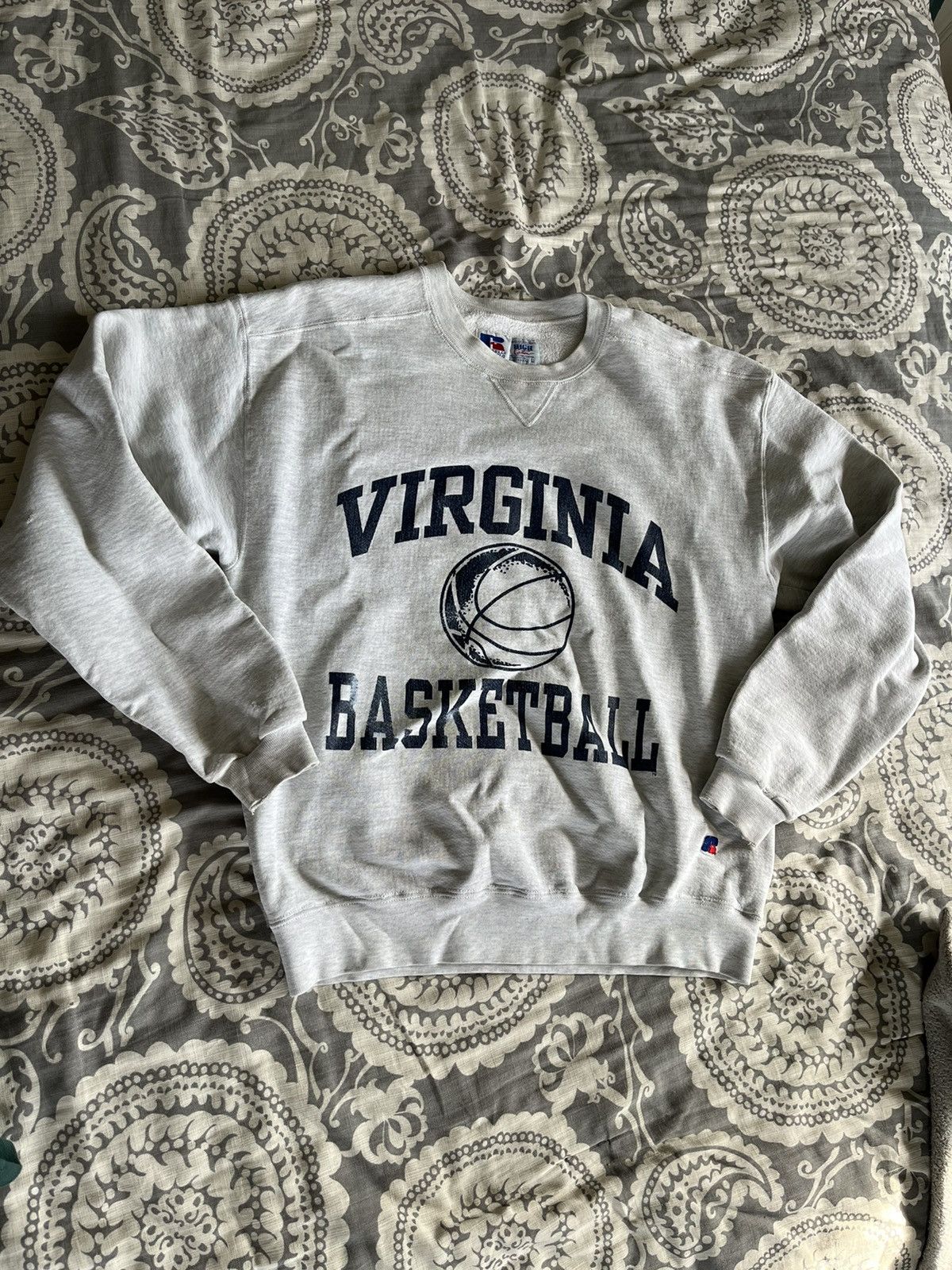 Russell Athletic × Vintage Vintage 90s Russell UVA Basketball Sweatshirt Size US L / EU 52-54 / 3 - 1 Thumbnail
