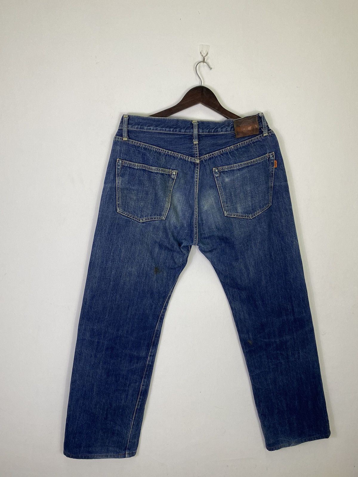 Japanese Brand × OMNIGOD Redline🔥Vintage Selvedge Omnigod Denim Jeans Size US 33 - 3 Thumbnail