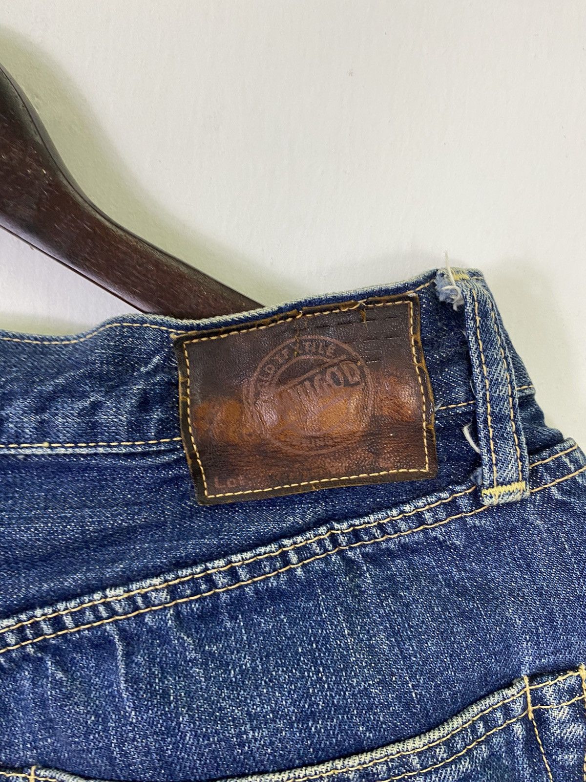 Japanese Brand × OMNIGOD Redline🔥Vintage Selvedge Omnigod Denim Jeans Size US 33 - 5 Thumbnail