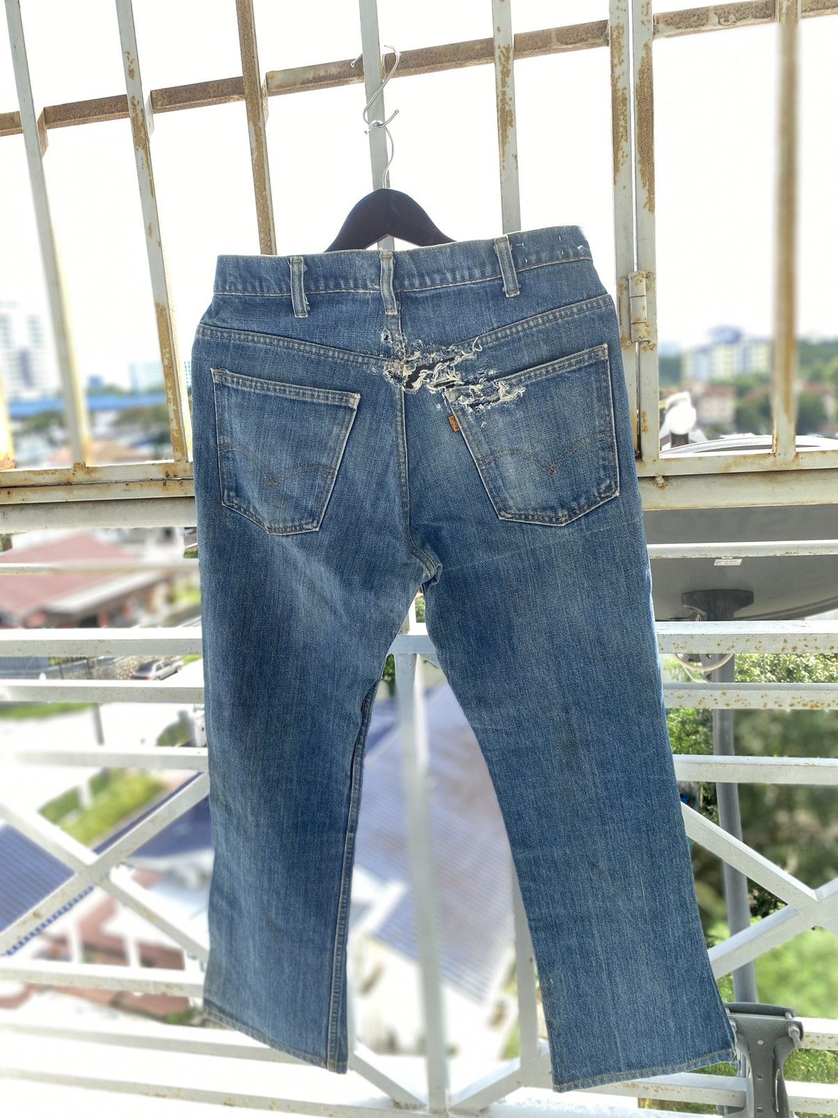 Levi's × Vintage OFFER🔥 Vintage 70s Levis Single Button Stamp 8' Denim Jeans Size US 33 - 1 Thumbnail